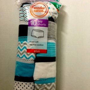 Wonder Nation 10 pack girl’s boy short